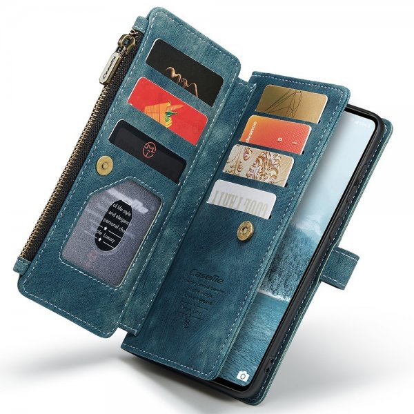 CaseMe Samsung Galaxy A33 5G -suojakotelo, C30-sarja, bensiininsininen