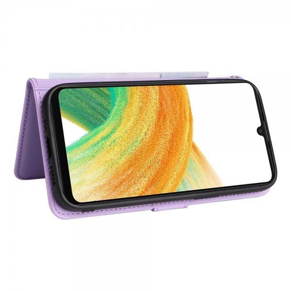 Betopnice Samsung Galaxy A33 5G Kotelo irrotettavalla kuorella 005 Lila