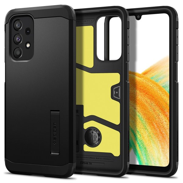 Spigen Samsung Galaxy A33 5G Tough Armor -suojakuori, musta
