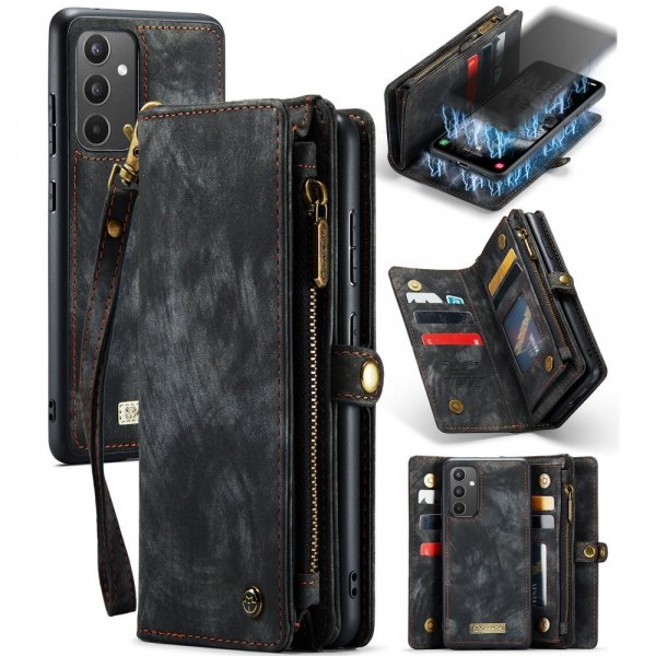 CaseMe Samsung Galaxy A34 5G -suojakotelo 008 Series, irrotettava kuori, musta