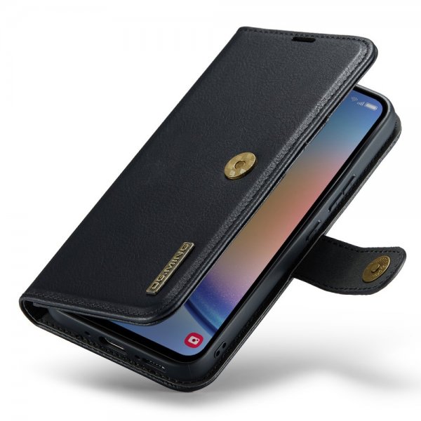 Dg.Ming Samsung Galaxy A34 5G Kotelo irrotettavalla kuorella, musta