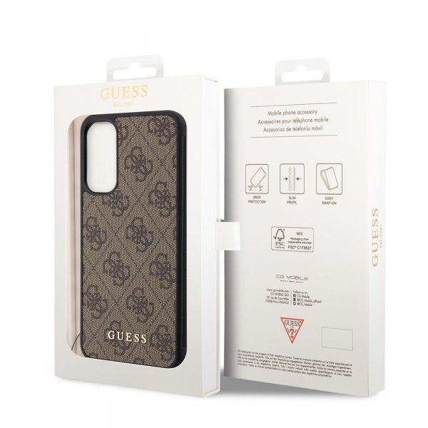 Guess Samsung Galaxy A34 5G Kuori 4G Charms Ruskea