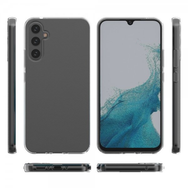 Nordic Covers Samsung Galaxy A34 5G Kuori Feather Series Läpinäkyvä