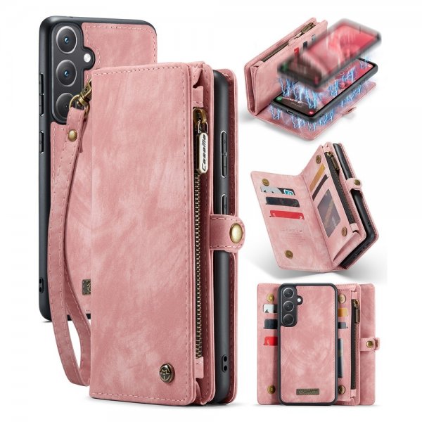 CaseMe Samsung Galaxy A35 -kotelo 008 Series, irrotettava kuori, vaaleanpunainen