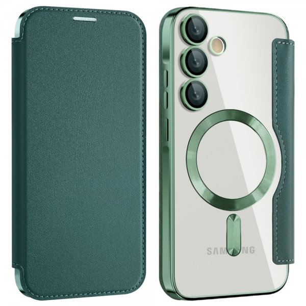 Samsung Galaxy A35 -suojakotelo MagSafe Vihreä
