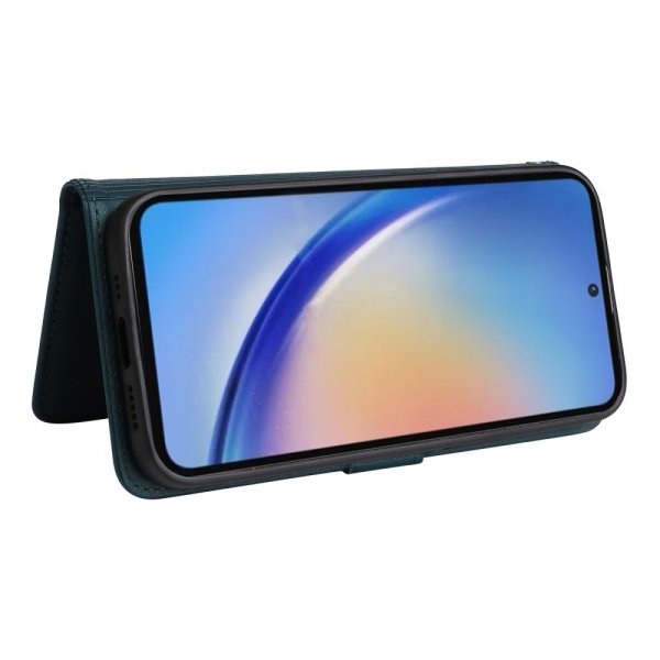 Betopnice Samsung Galaxy A35 -kotelo irrotettavalla kuorella 005 Sininen