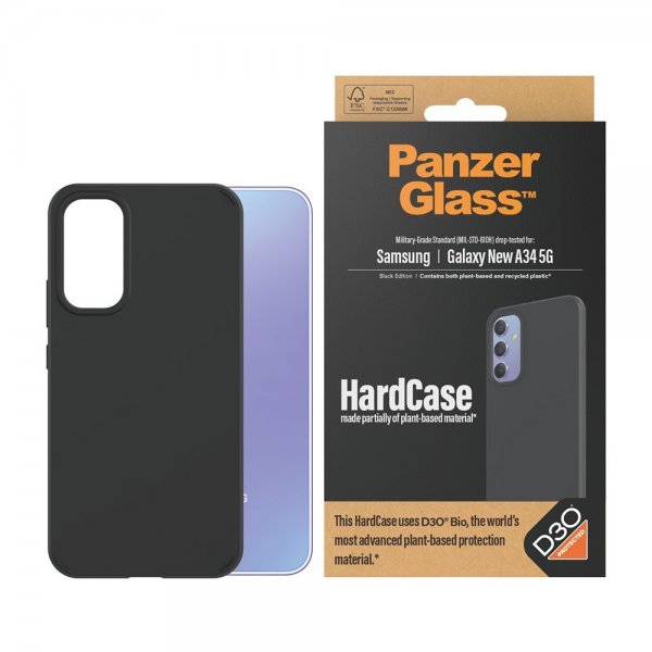 PanzerGlass Samsung Galaxy A35 Kuori HardCase D3O Musta