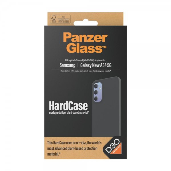 PanzerGlass Samsung Galaxy A35 Kuori HardCase D3O Musta