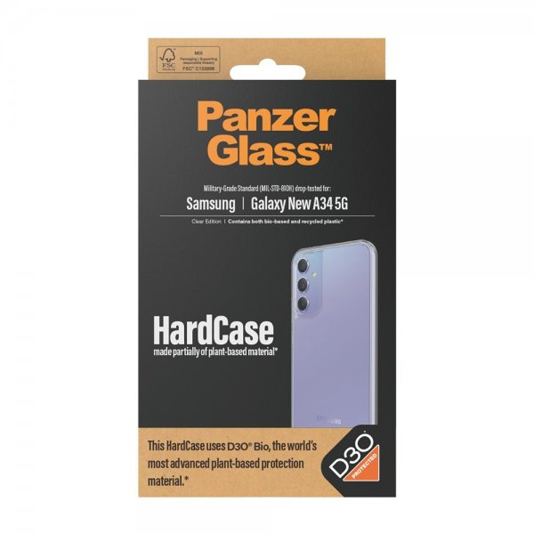 PanzerGlass Samsung Galaxy A35 Kuoret HardCase D3O Läpinäkyvä