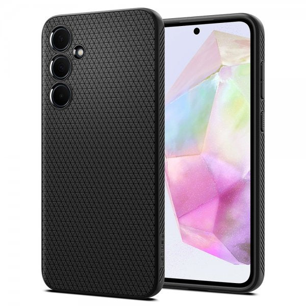 Spigen Samsung Galaxy A35 -suojakuori Liquid Air Matte Black