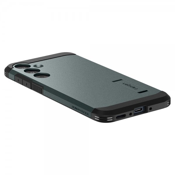 Spigen Samsung Galaxy A35 -suojakuori, Tough Armor, Abyss Green