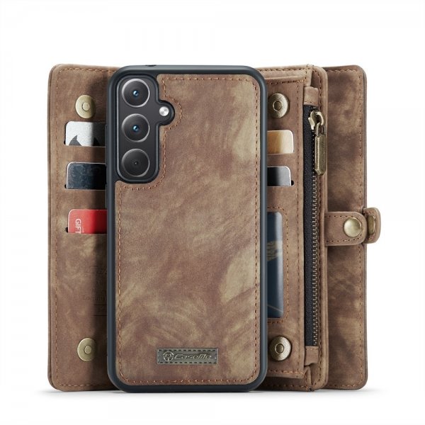 CaseMe Samsung Galaxy A36 -kotelo 008 Series irrotettava kuori ruskea