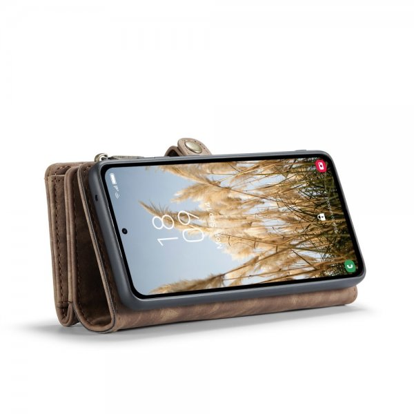 CaseMe Samsung Galaxy A36 -kotelo 008 Series irrotettava kuori ruskea