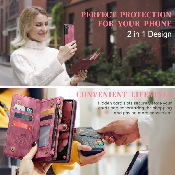 CaseMe Samsung Galaxy A36 -kotelo 008 Series Irrotettava kuori Punainen