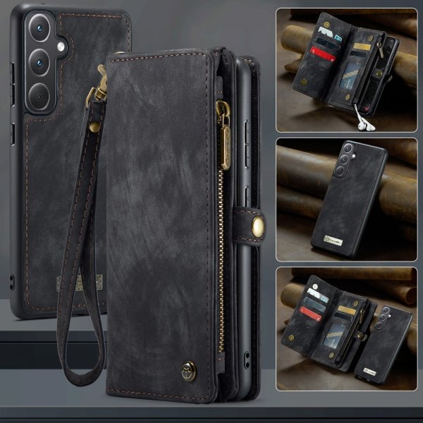CaseMe Samsung Galaxy A36 suojakotelo 008 Series, irrotettava kuori, musta