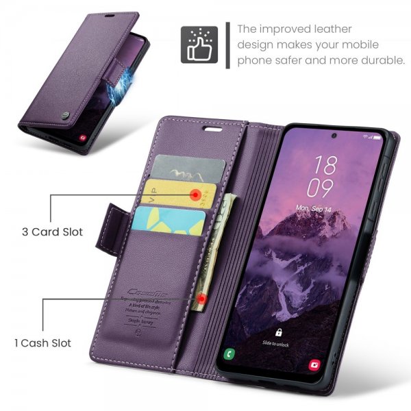 CaseMe Samsung Galaxy A36 suojakotelo 023-sarja violetti