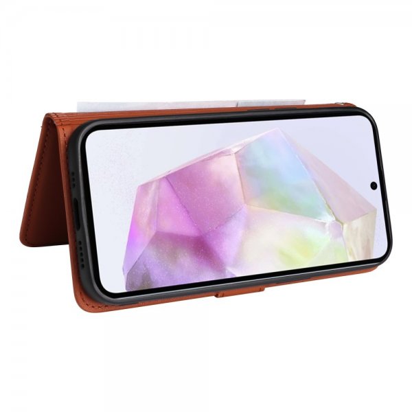 Betopnice Samsung Galaxy A36 -suojakotelo irrotettavalla kuorella 005 Ruskea