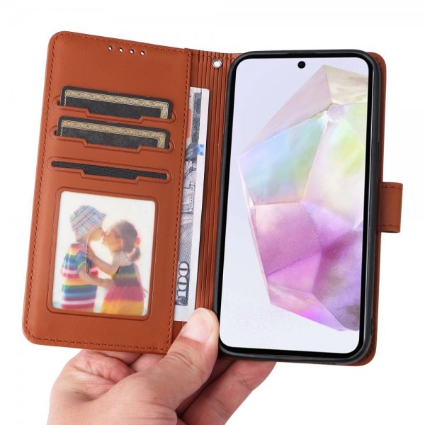 Betopnice Samsung Galaxy A36 -suojakotelo irrotettavalla kuorella 005 Ruskea
