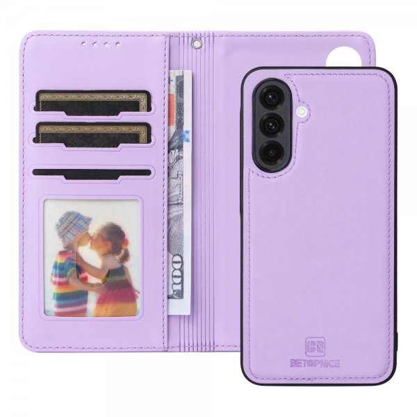 Betopnice Samsung Galaxy A36 -suojakotelo irrotettavalla kuorella 005 Violetti