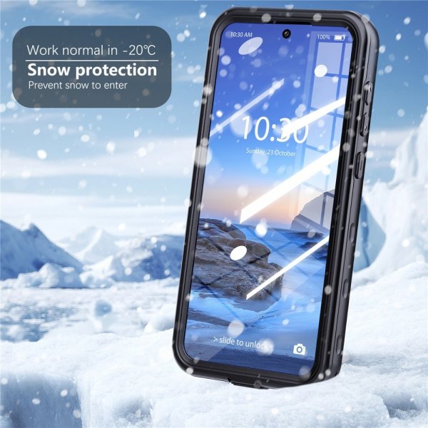 Redpepper Samsung Galaxy A36/Galaxy A37 Vedenkestävä IP68-suojakuori Musta