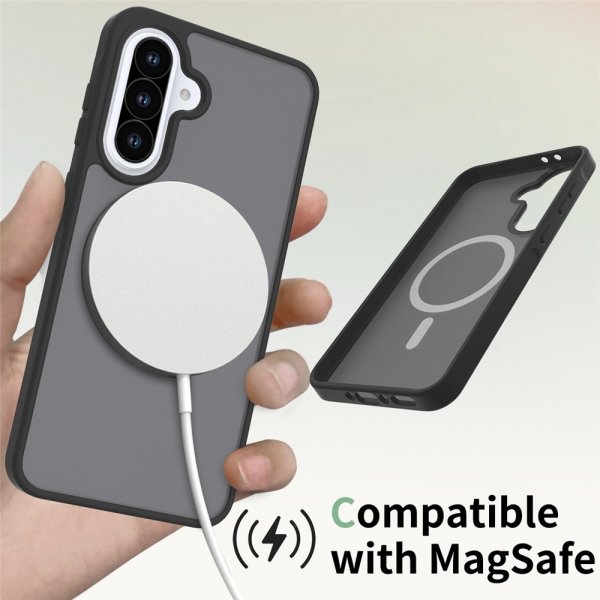 Samsung Galaxy A36/Galaxy A56 Kuori Himmeä MagSafe Musta