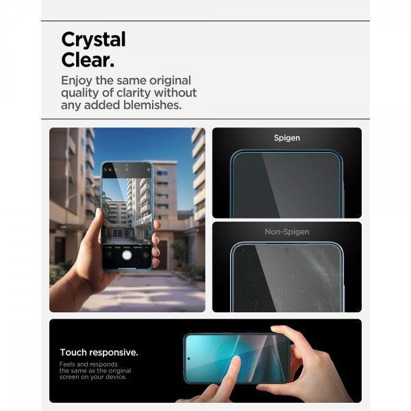 Spigen Samsung Galaxy A36/A37 -näytönsuoja GLAS.tR EZ Fit 2-pakkaus