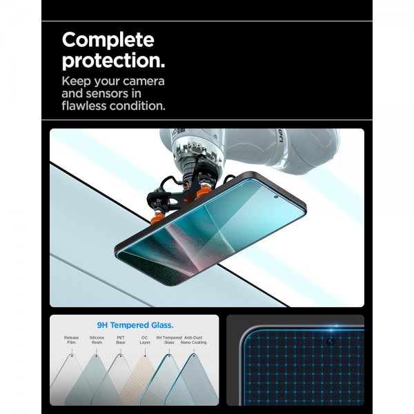 Spigen Samsung Galaxy A36/A37 -näytönsuoja GLAS.tR EZ Fit 2-pakkaus