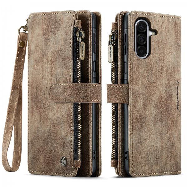 CaseMe Samsung Galaxy A37 -suojakotelo C30 Series, ruskea