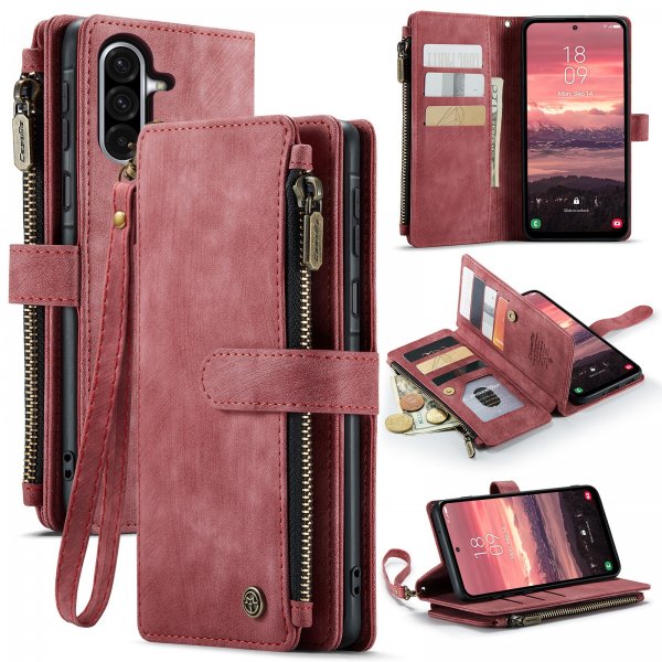 CaseMe Samsung Galaxy A37 -suojakuori, C30 Series, punainen