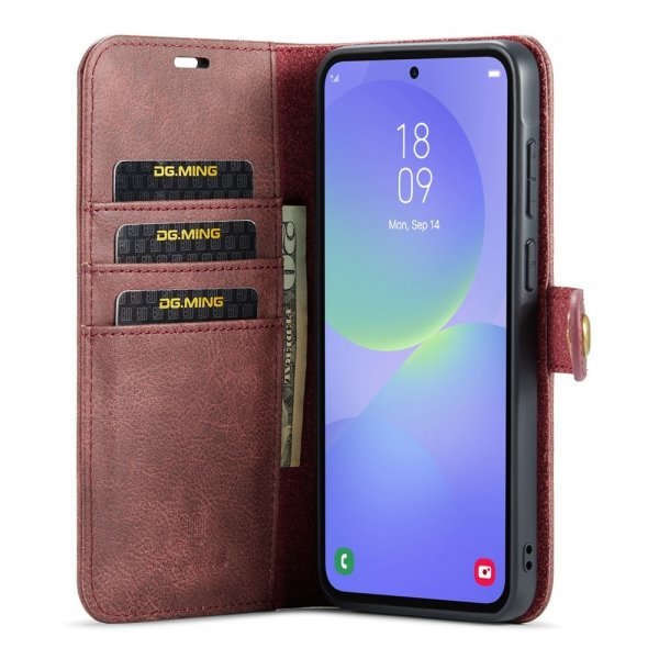 Dg.Ming Samsung Galaxy A37 -kotelo irrotettavalla kuorella, punainen