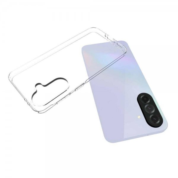 Nordic Covers Samsung Galaxy A37 -kuori, Feather-sarja, läpinäkyvä