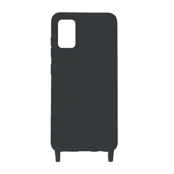 Samsung Galaxy A41 Silikonikuoret Kaulaketjulla Musta