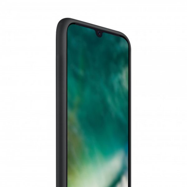 Xqisit Samsung Galaxy A41 -silikonikuori, musta