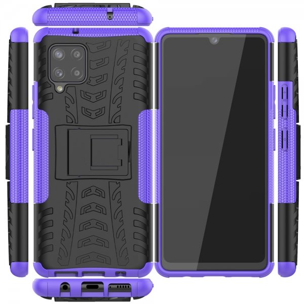 Samsung Galaxy A42 5G Kuori Renkaan kuvio Jalusta Ominaisuus Violetti
