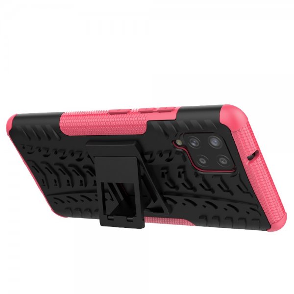 Samsung Galaxy A42 5G Kuoret Rengaskuvio Jalustatoiminto Magenta