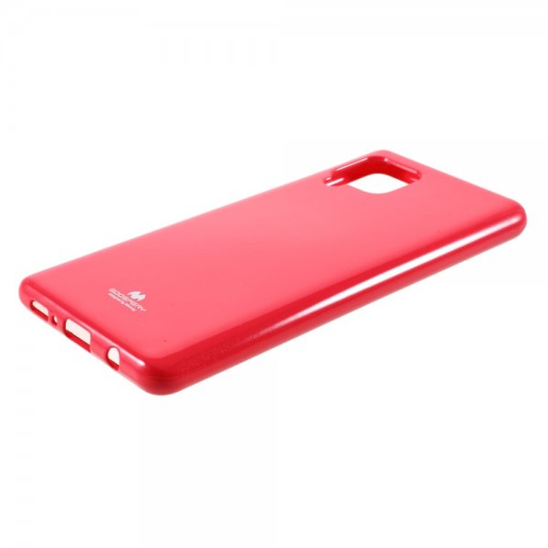 Mercury Samsung Galaxy A42 5G -suojakuori, Jelly Glitter, punainen