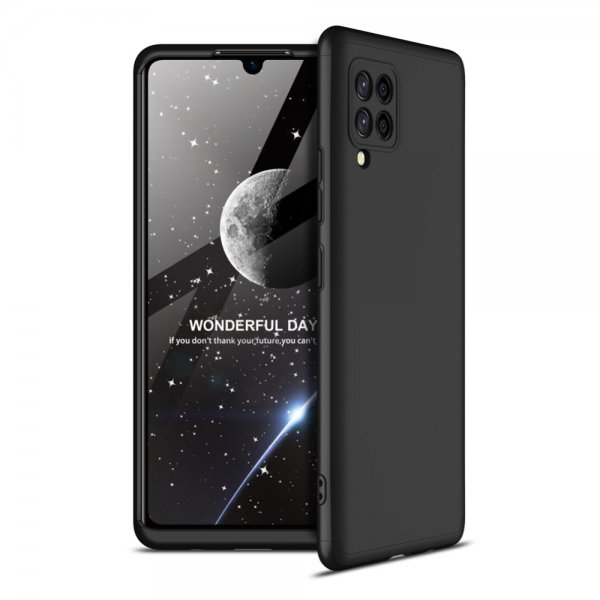 GKK Samsung Galaxy A42 5G Kuori Kolmiosainen Musta