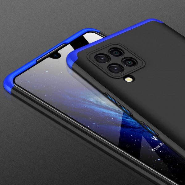 GKK Samsung Galaxy A42 5G Kuori Kolmiosainen Musta Sininen