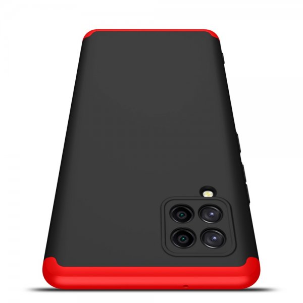 GKK Samsung Galaxy A42 5G Kuori Kolmiosainen Musta Punainen