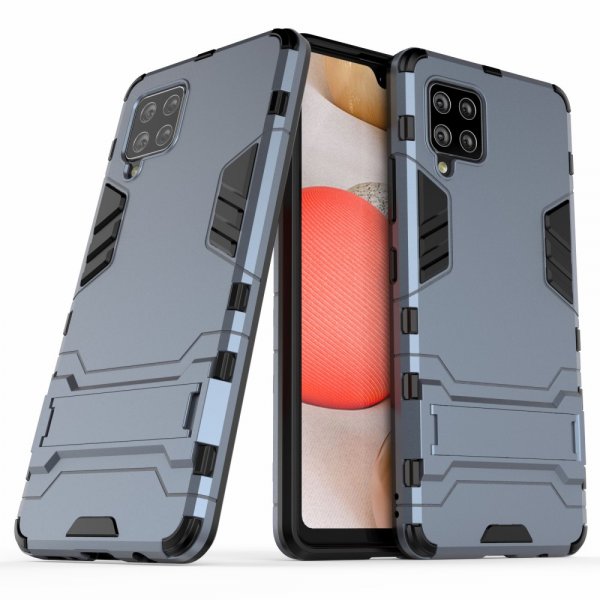 Samsung Galaxy A42 5G Kuori Armor Jalustatoiminto Sininen