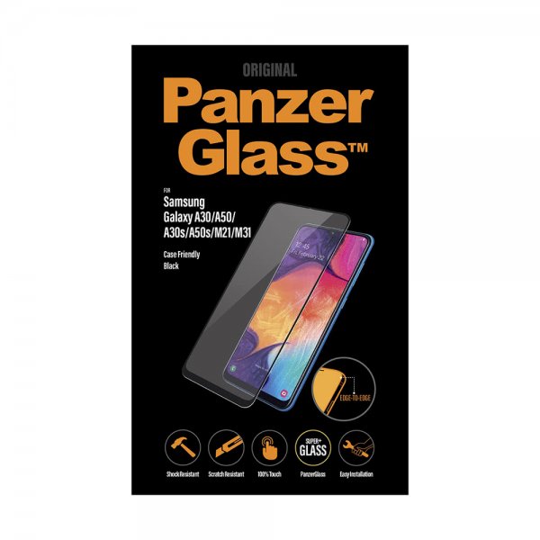 PanzerGlass Samsung Galaxy A50 Näytönsuoja CaseFriendly Edge-to-Edge