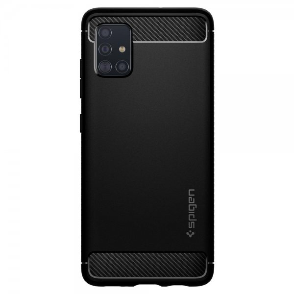 Spigen Samsung Galaxy A51 -kuori Rugged Armor Matte Black