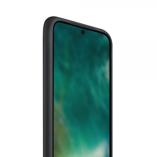 Xqisit Samsung Galaxy A51 Silikonikotelo Musta