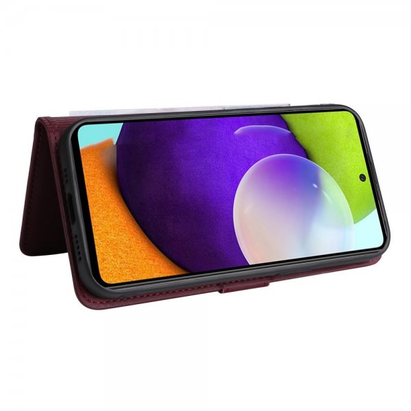 Betopnice Samsung Galaxy A52/A52s 5G -kotelo irrotettavalla kuorella 005 Punainen