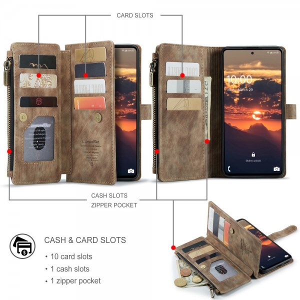 CaseMe Samsung Galaxy A53 5G Kotelo C30 Sarja Ruskea