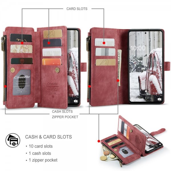CaseMe Samsung Galaxy A53 5G -suojakotelo, C30 Series, punainen