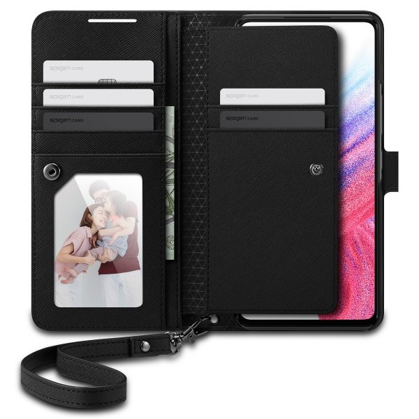 Spigen Samsung Galaxy A53 5G Kotelo Wallet S Plus Musta