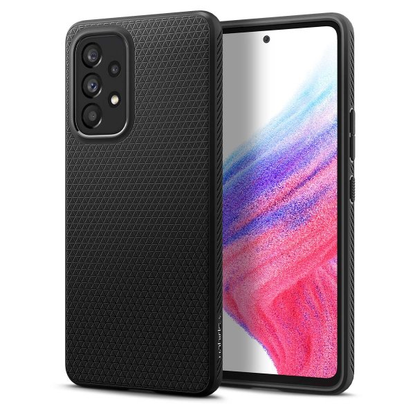 Spigen Samsung Galaxy A53 5G Liquid Air -kuori, mattamusta
