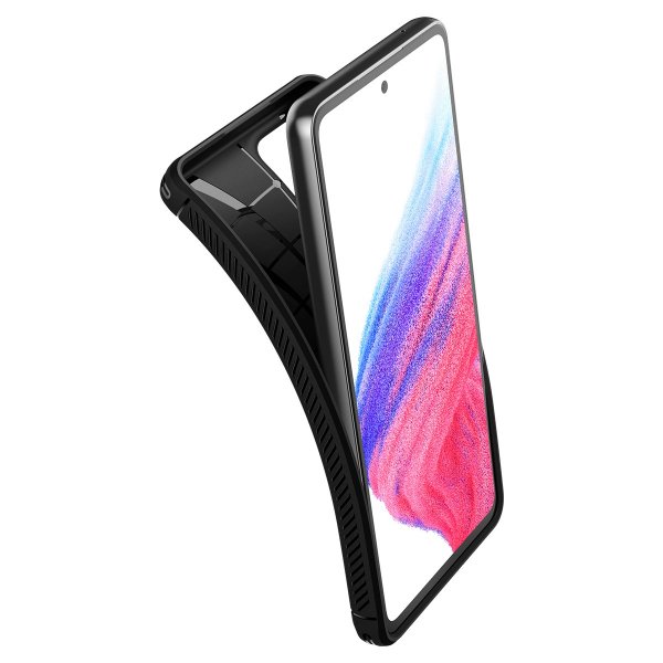 Spigen Samsung Galaxy A53 5G -suojakuori Rugged Armor Matte Black
