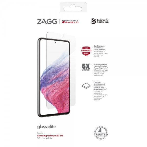 ZAGG InvisibleShield Samsung Galaxy A53 5G -näytönsuoja Glass Elite